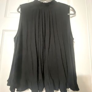 Apt 106 crinkle mock neck top
